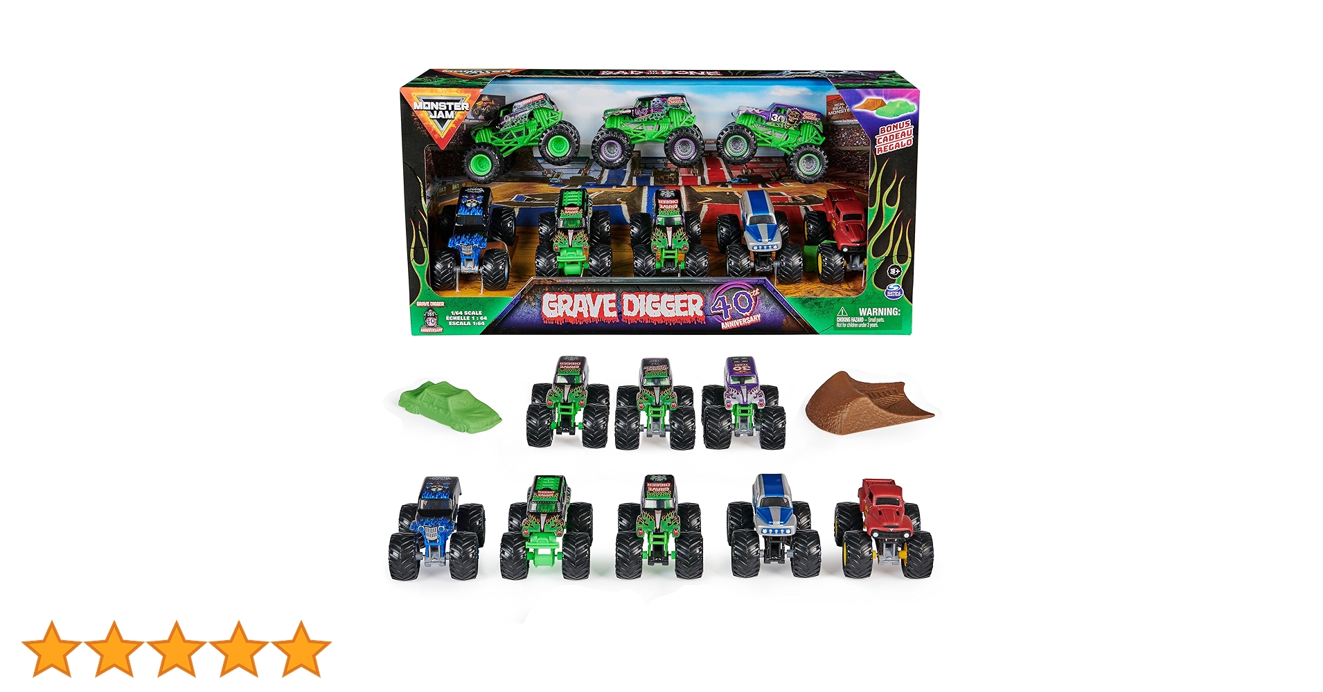 SPACE JAM セット売り Amazon.co.jp: Monster Jam Grave Digger 40周年記念 モンスター